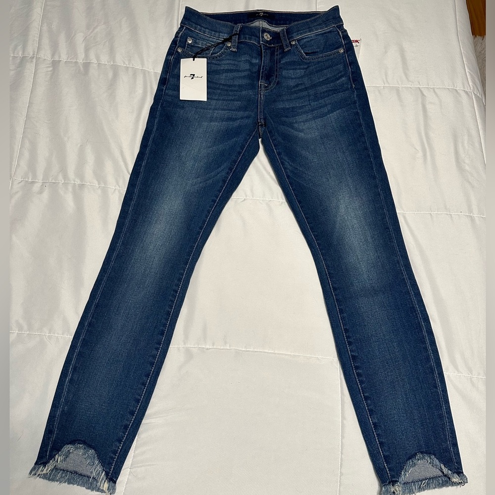 NWT 7 for all Mankind Ankle Gwenevere Jeans